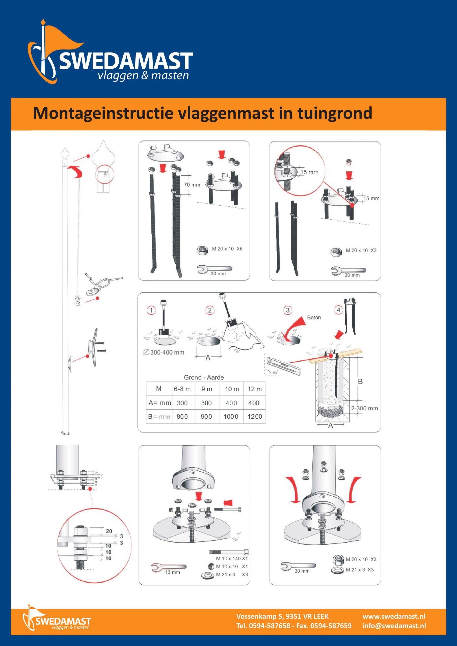 Montageinstructie-vlaggenmast-in-tuingrond-2018-scaled - Swedamast ...