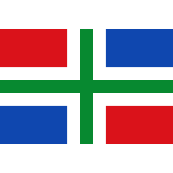 vlag-provincie-Groningen Vlag provincie Groningen - Afbeelding 1